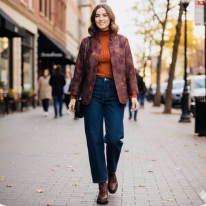 Kim Rogers Multicolor Women's Blazer